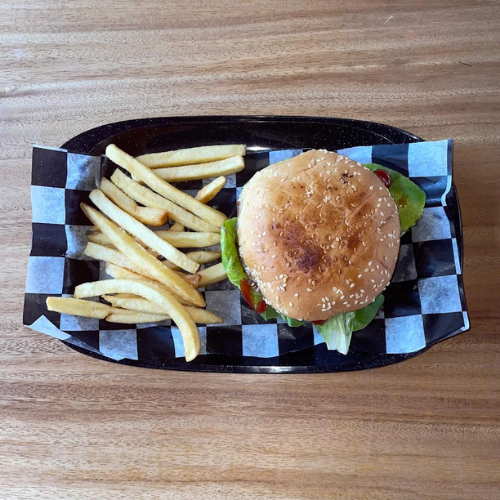 Hamburguesa Arrachera/Sirloin con Papas